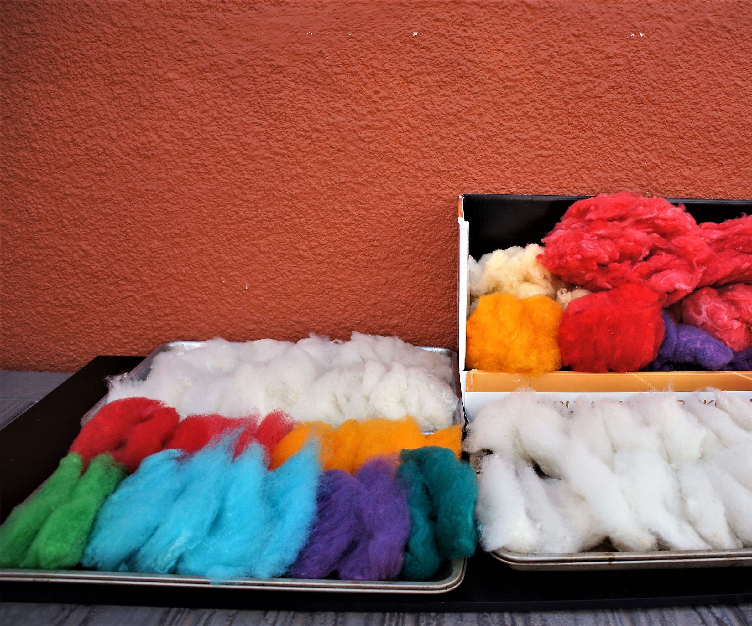 How to Process Card and Dye Raw Wool 