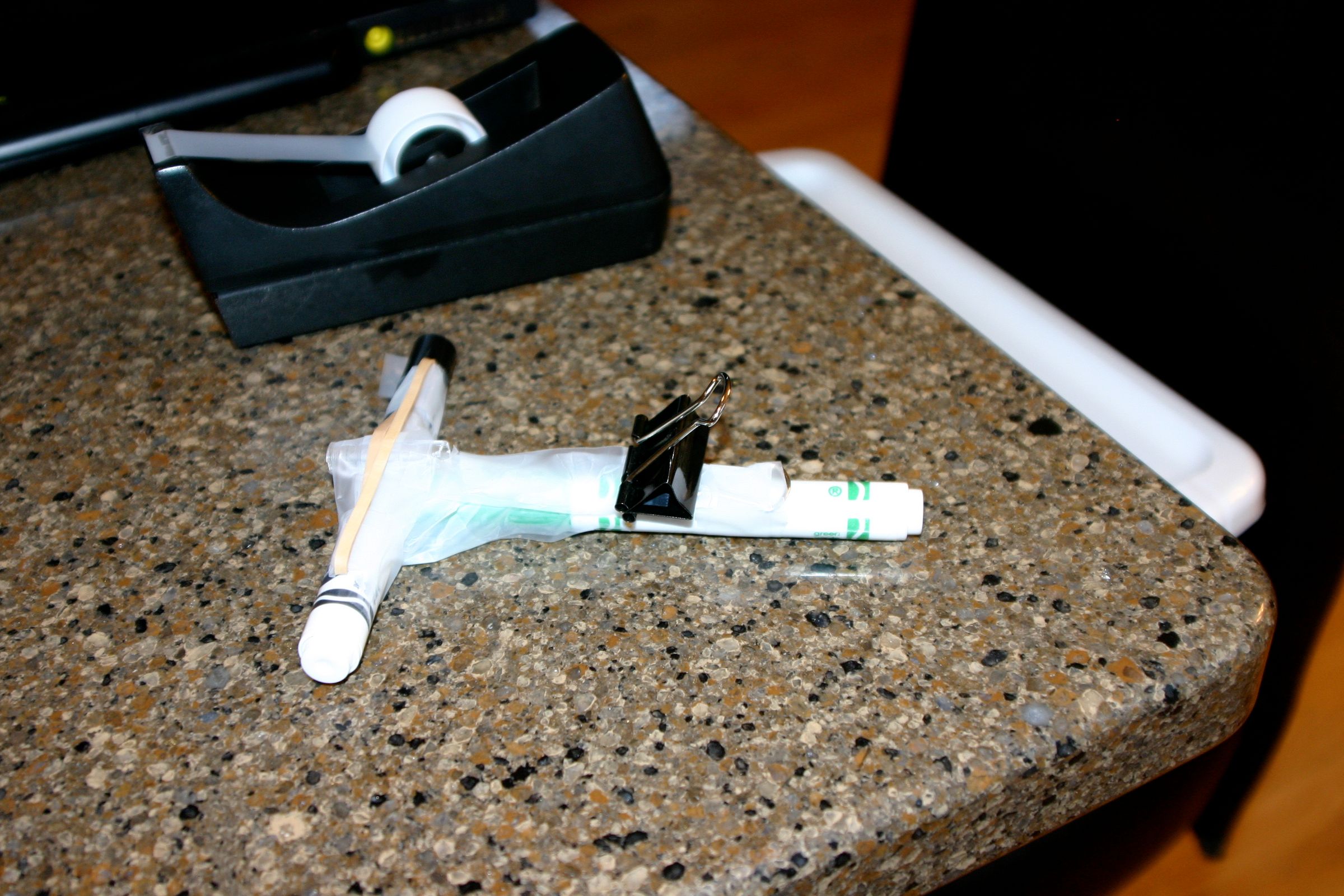 Crossbow made of common household objects