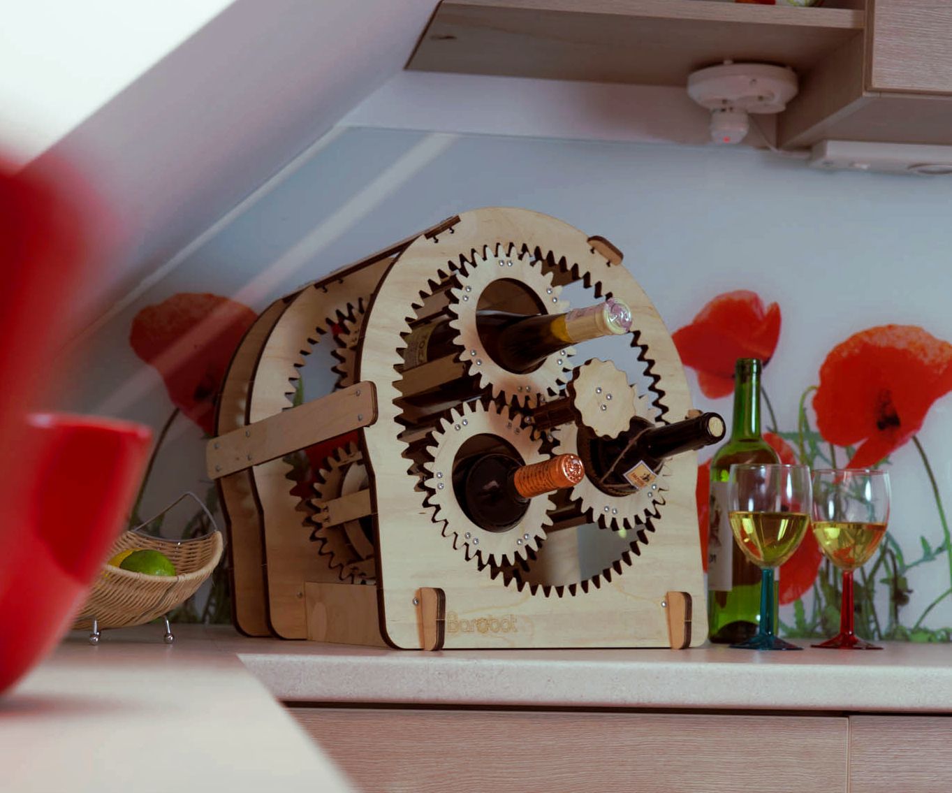 Planetary Gear Wine Stand