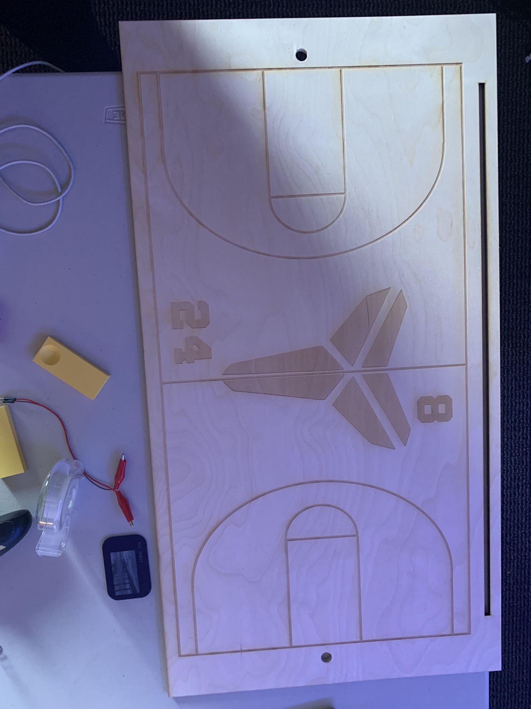 Miniature Basketball Court (Kobe Themed) 4 Steps Instructables