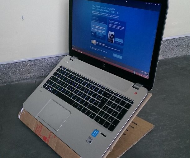 Cardboard laptop holder