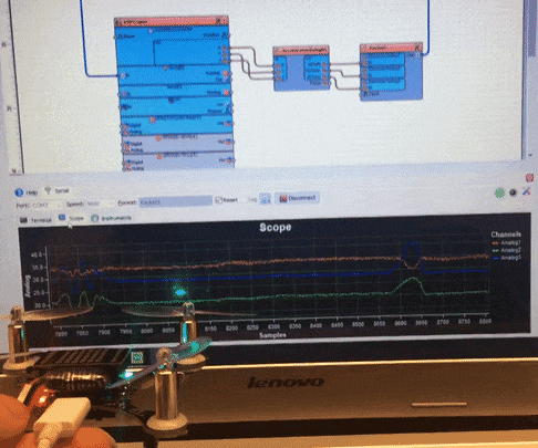 ESPcopter and Visuino - Convert Compass Heading to 3D Angle