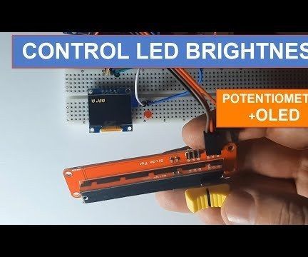 Controlling LED Brightness With a Potentiometer and OLED Display