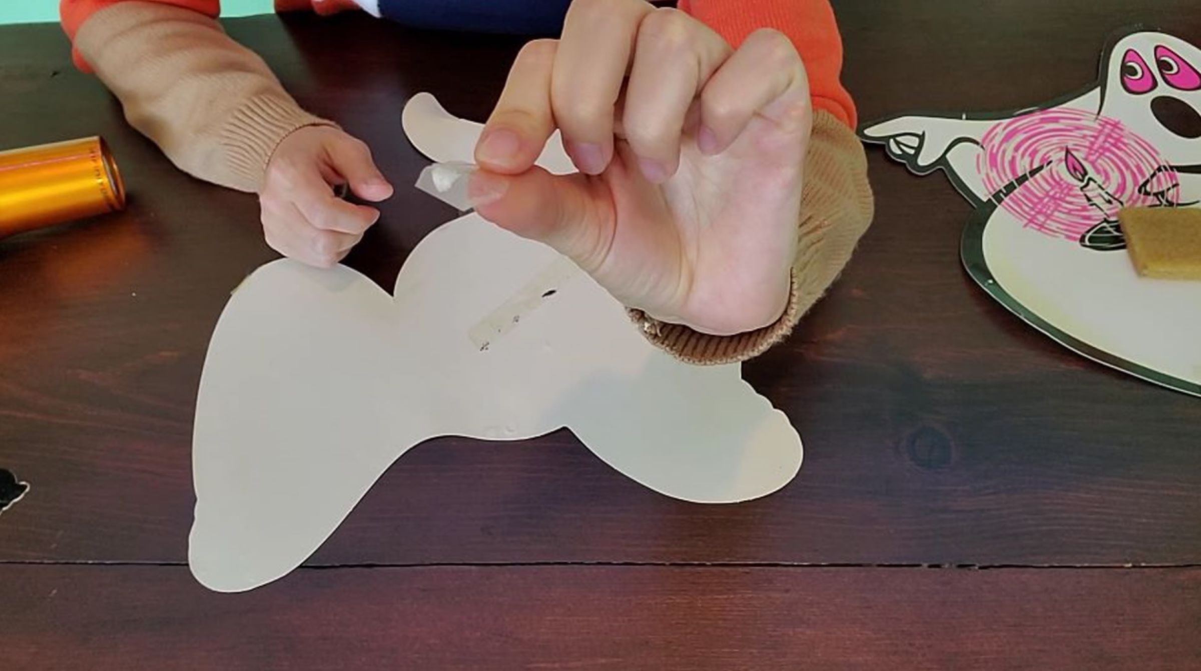 Easy Way to Remove Sticky Tape Residue From Paper Decorations