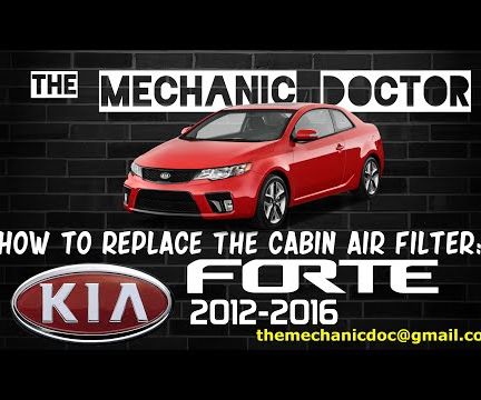 How to Replace the Cabin Air Filter: Kia Forte 2012-2016