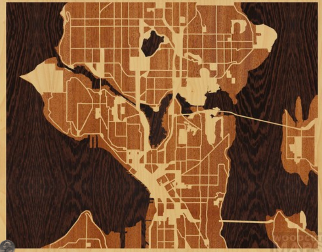 Wood Inlay Maps