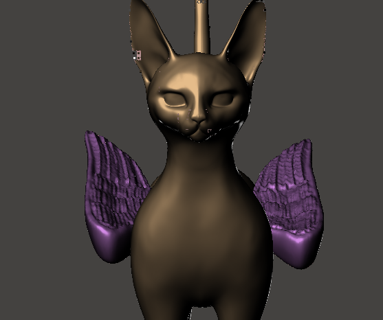 Meshmixer -- a Flying Cat Statue