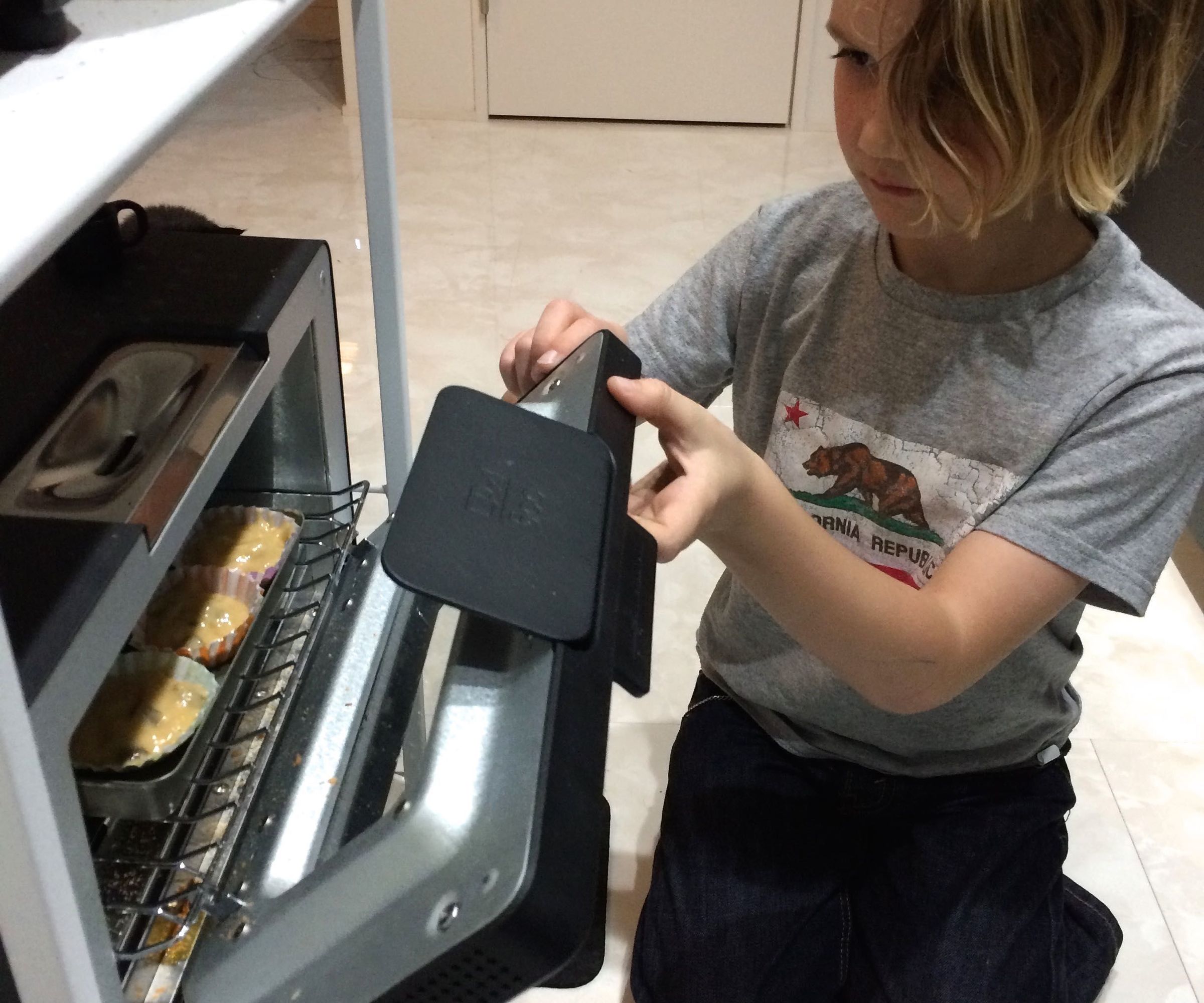 Vegan Toaster Oven Muffins - Peanut Butter Banana Chocolate Chip