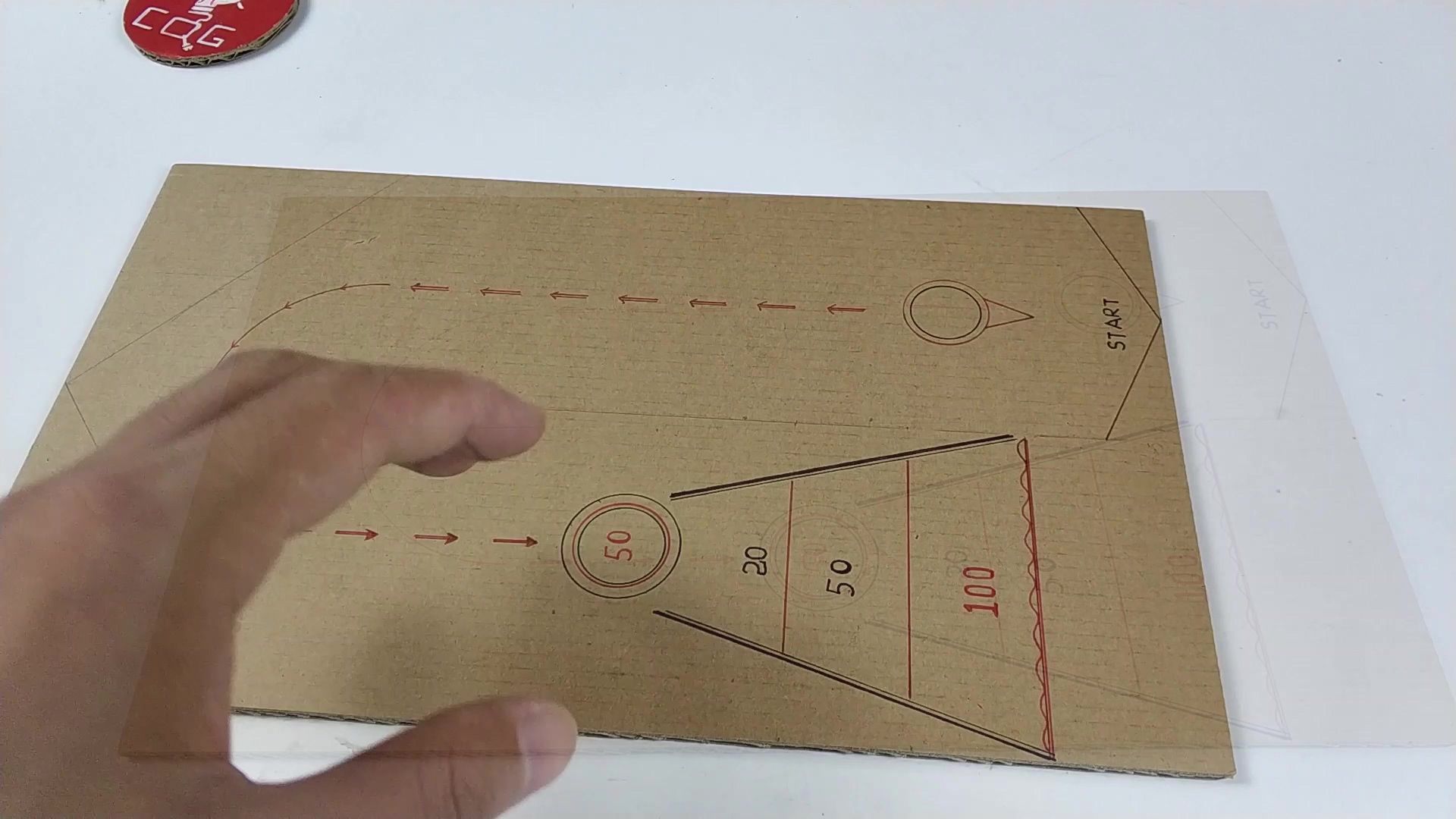 Making a Desktop Shuffleboard Game With Cardboard 5 Steps Instructables