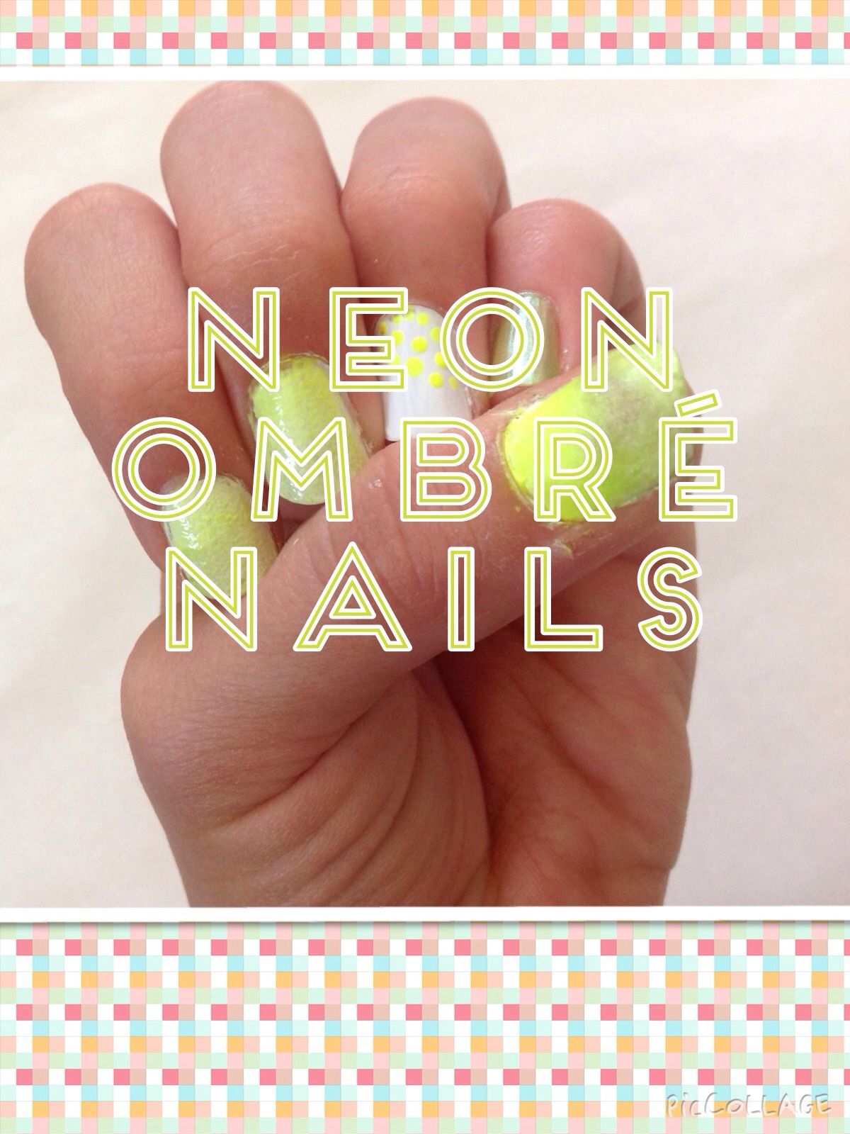 Neon Ombré Nails