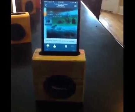 Passive 2x4 IPhone Speaker - Certainly Unexpected