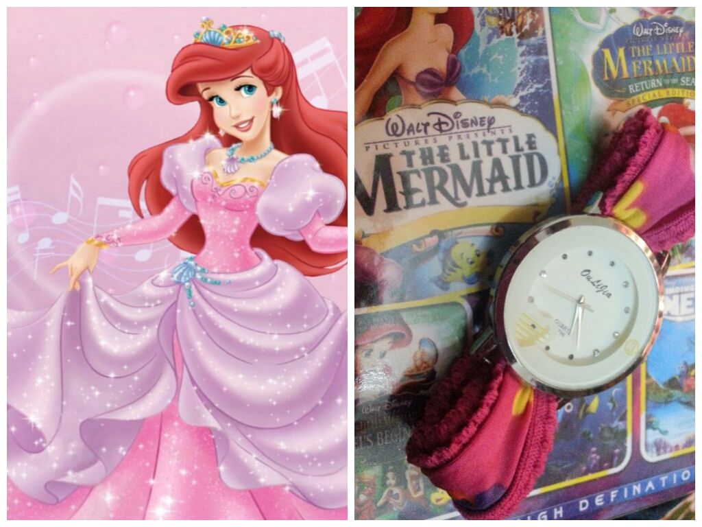 D.I.Y. Disney Ariel Inspired Watch/fabric Watch 