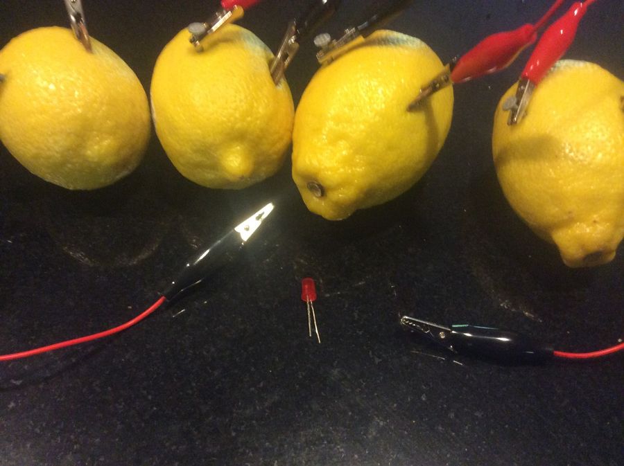 Lemon Batteries: Lighting an LED With Lemons : 3 Steps (with Pictures ...