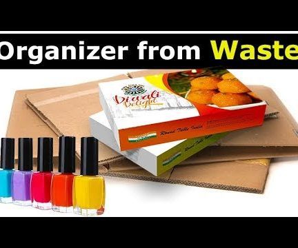 How to Make Recycled DIY Cardboard Desk Organizer?