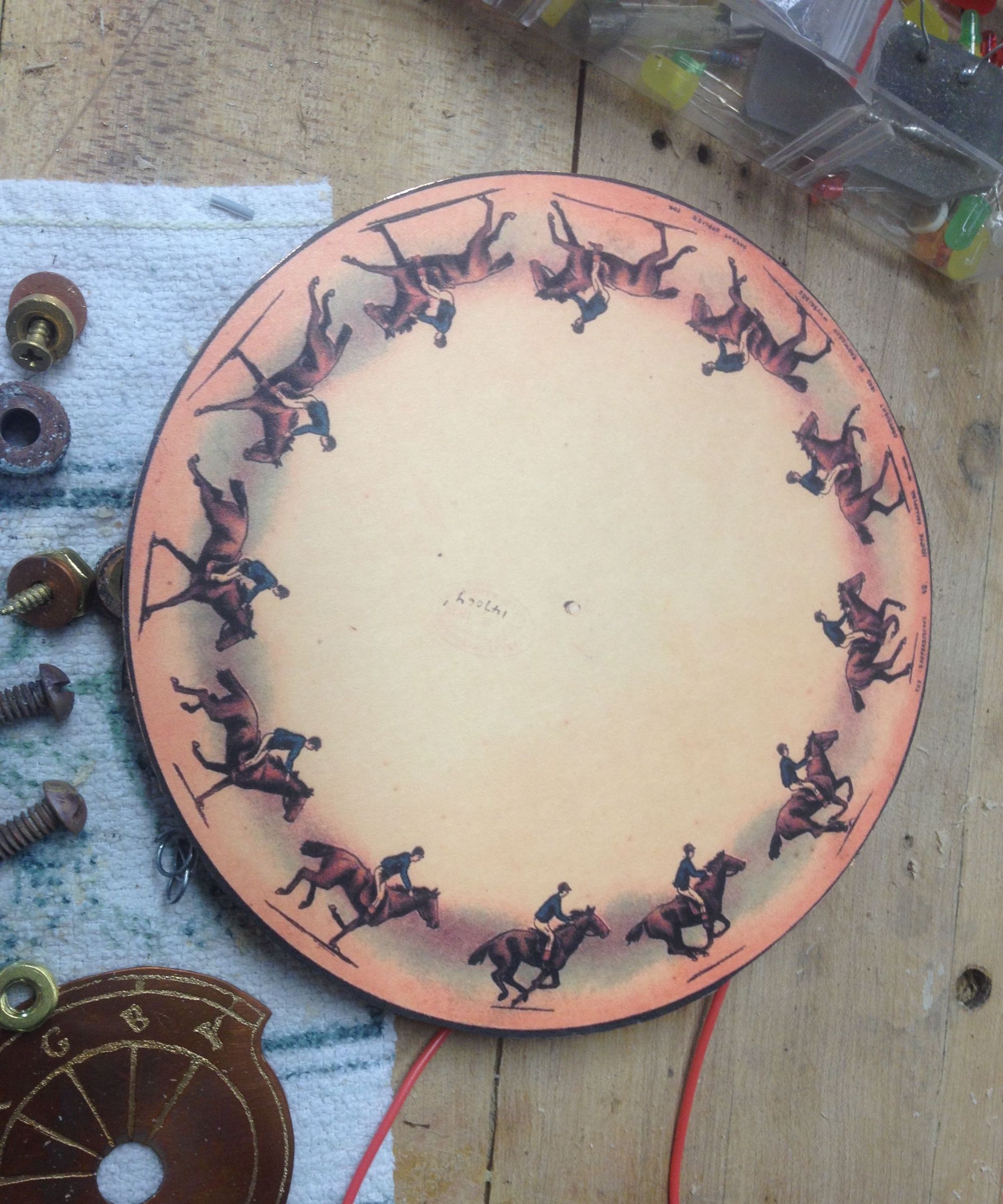 Steampunk Zoetrope With USB Chargers