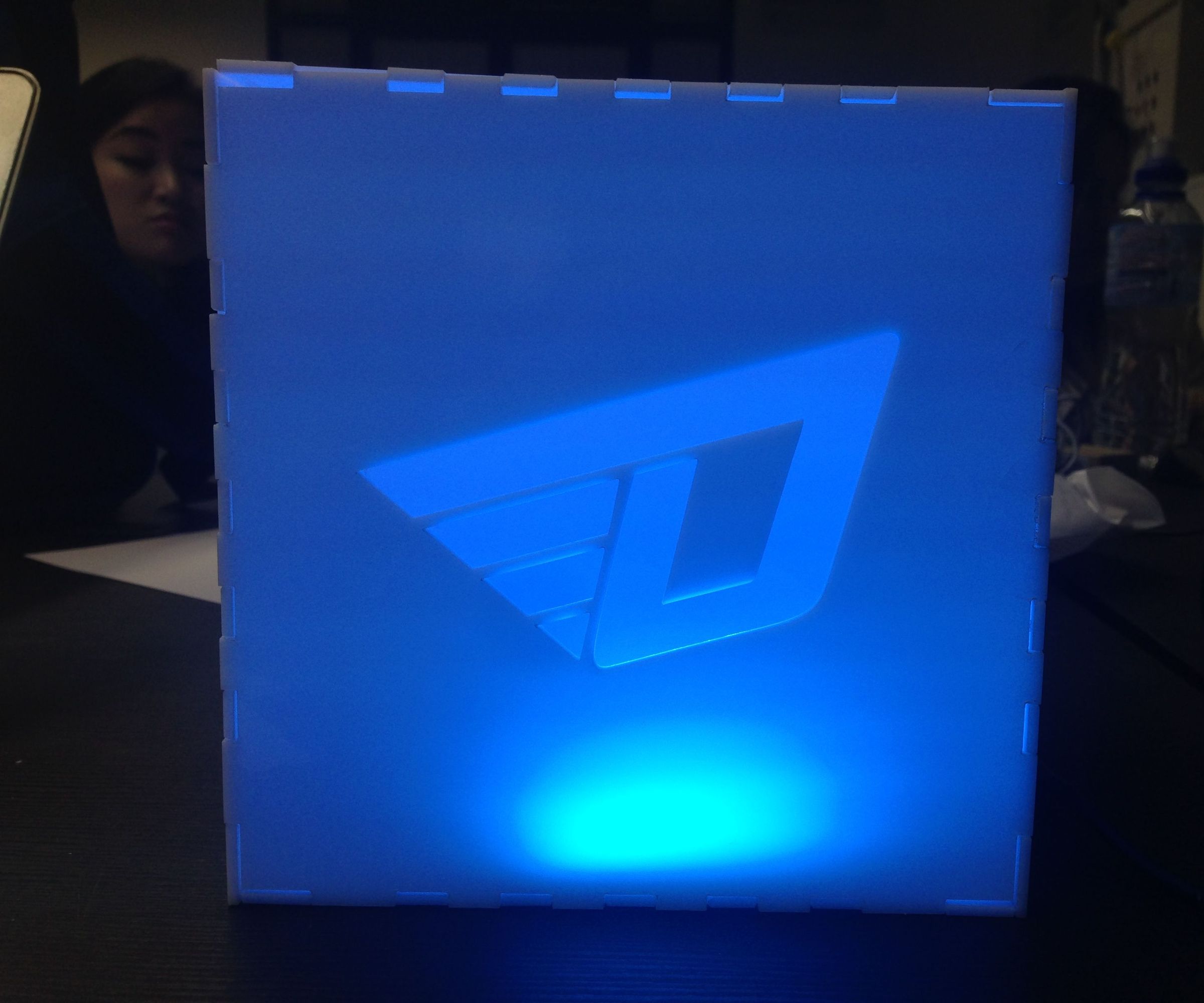 Interactive Box With Logo
