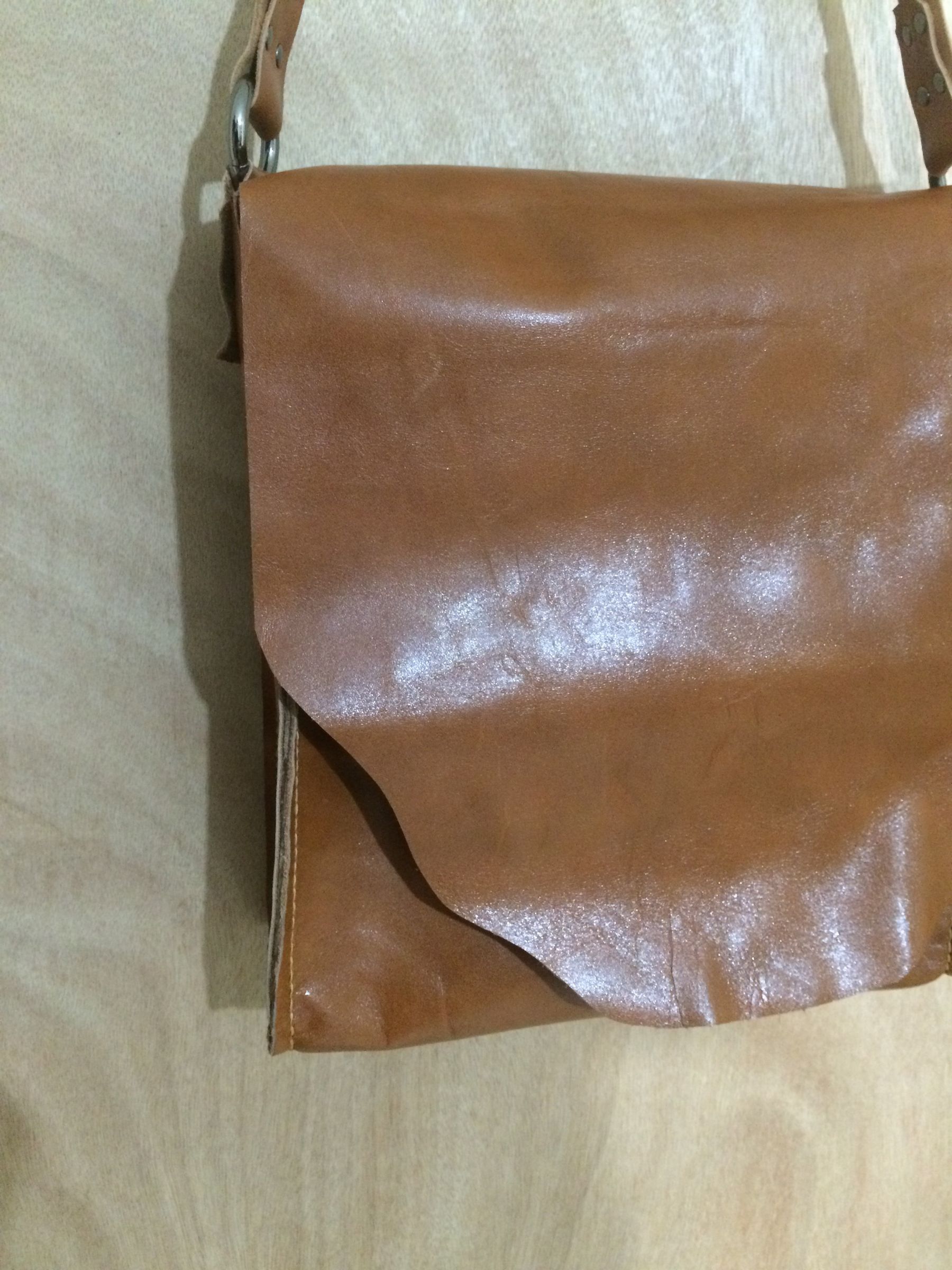 Rustic Multi Pocket Leather Tote
