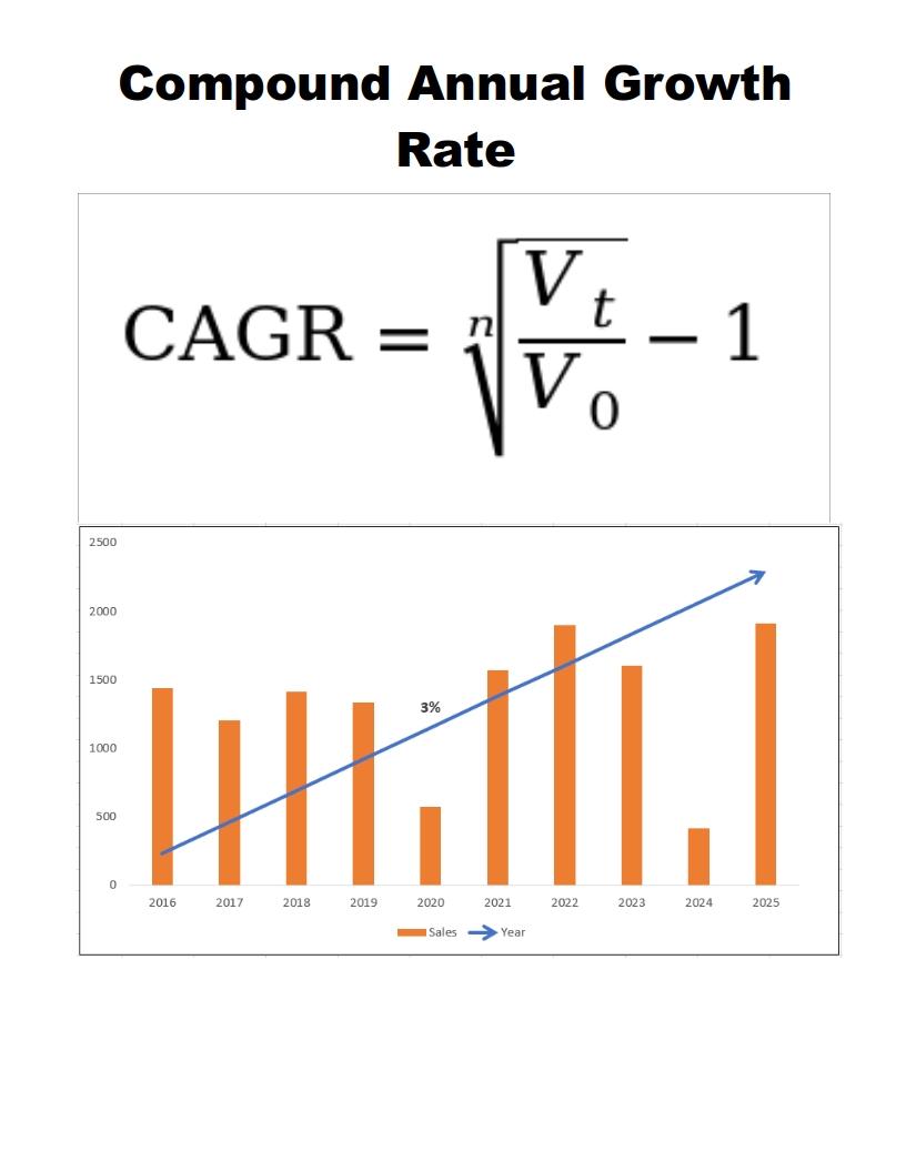 Python - Calculate Compound Annual Growth Rate
