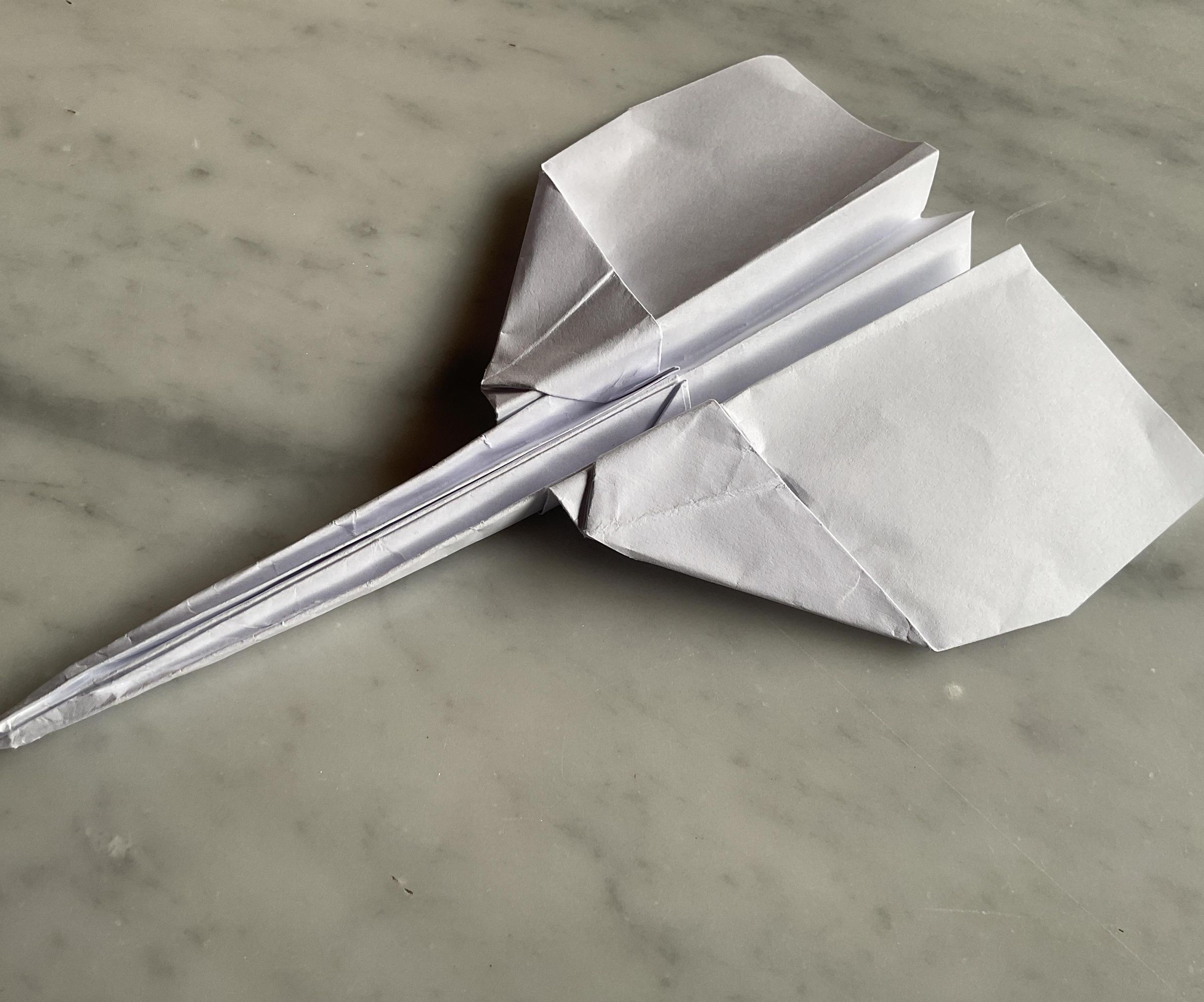 How to Make Cool Simple Paper Airplane With No Scissors or Glue