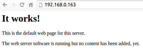Test It: Install a Webserver.