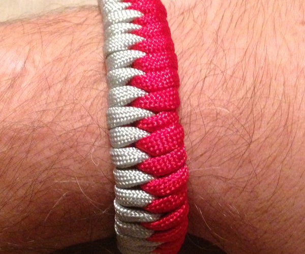Two Color Fishtail Paracord (550) Bracelet