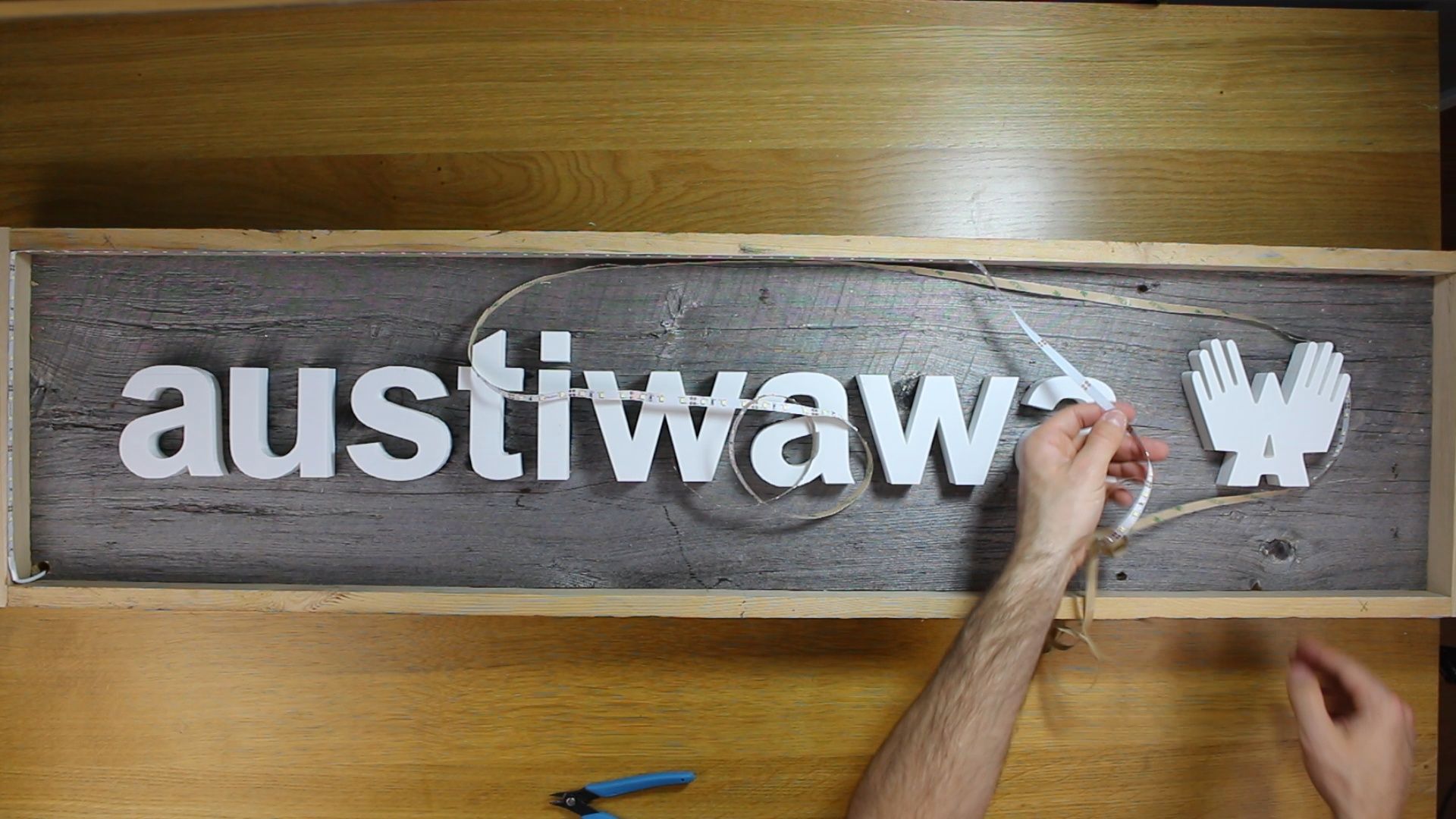 3D Printed/Reclaimed Wood LED Sign 9 Steps (with Pictures