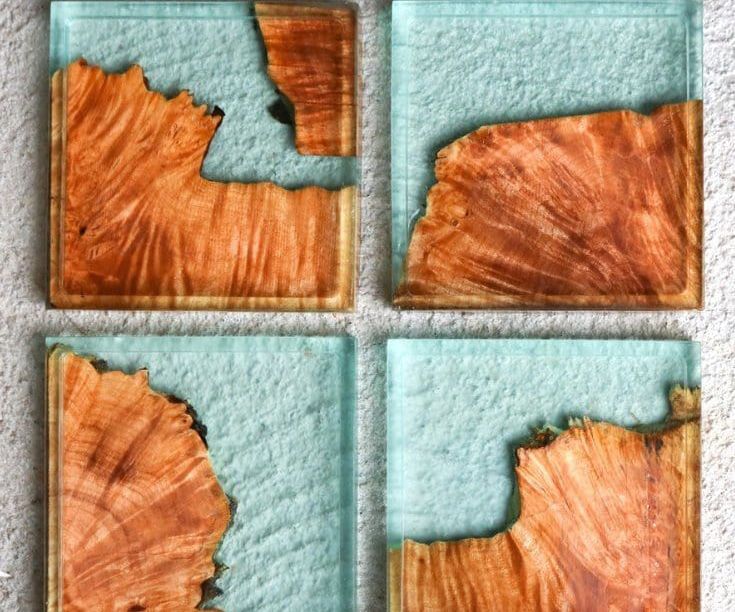 DIY Resin & Wood Coasters