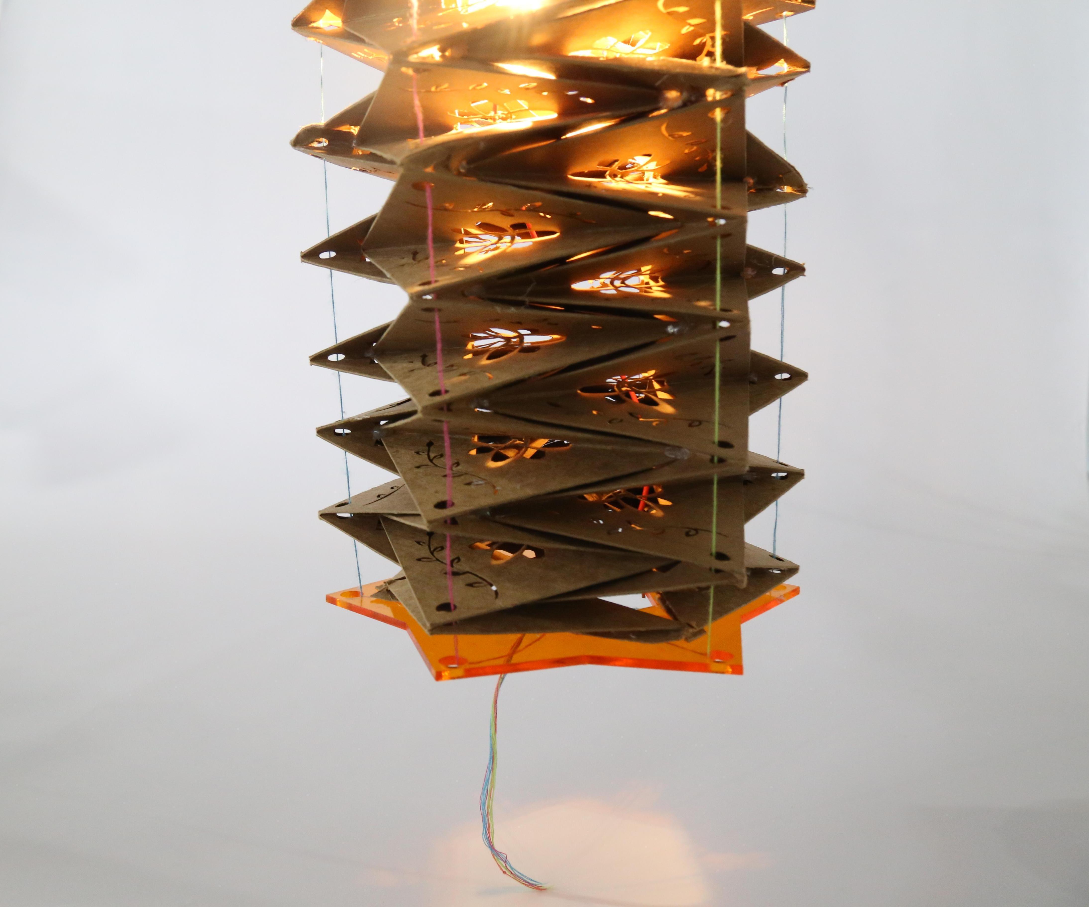 Hanging Foldable Lampshade!