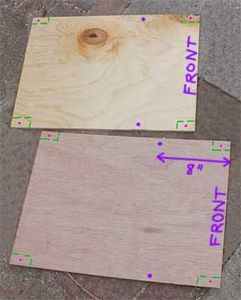 Pre-drill Top and Bottom