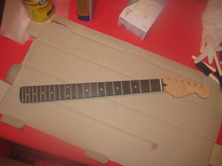 Ebonizing a Rosewood Guitar Fretboard