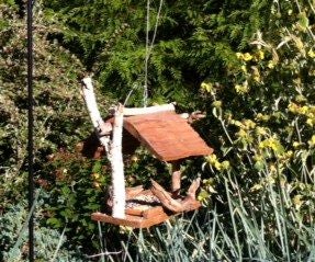 Reclaimed Cedar Shingle Bird Feeder  