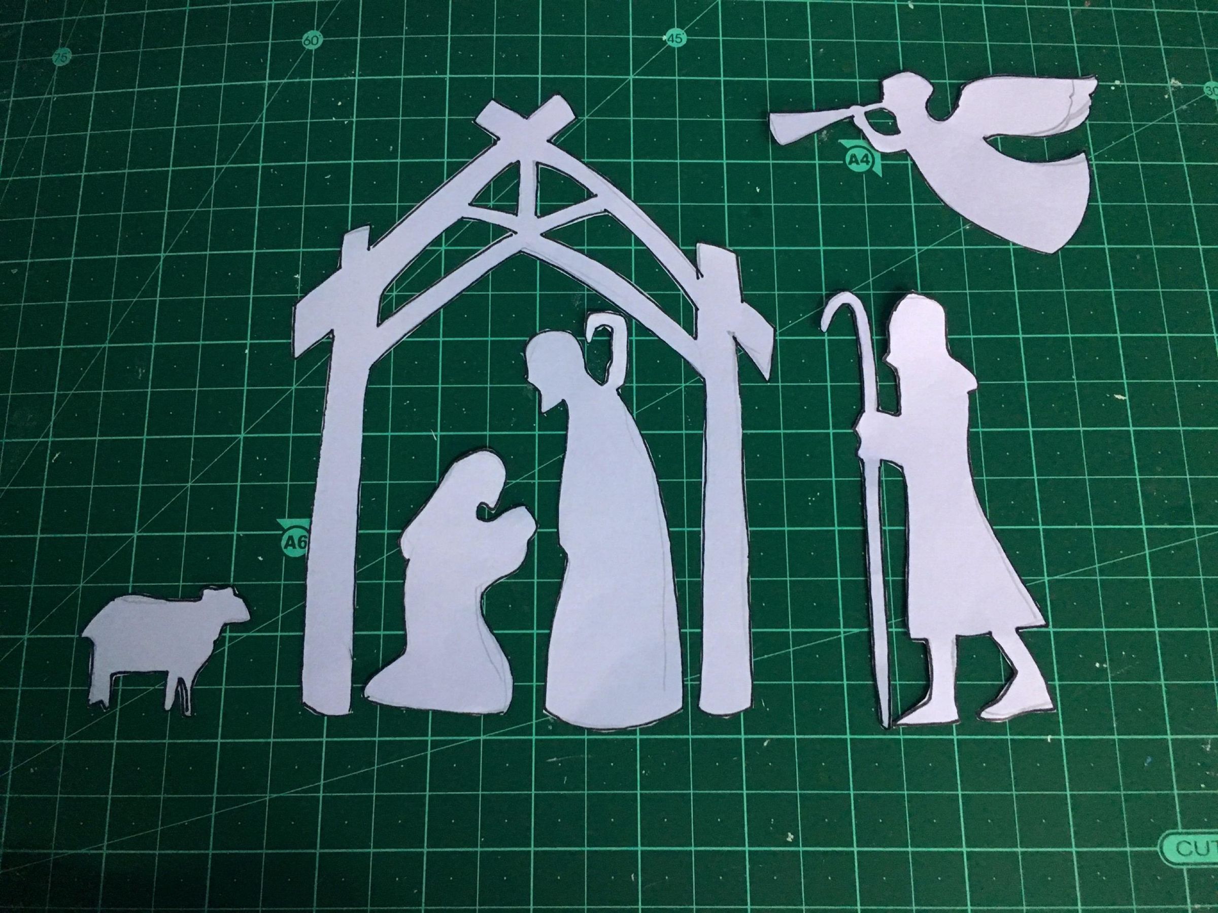 Manger Scene Table Lamp As Christmas Decor : 8 Steps (with Pictures ...