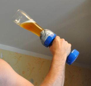 Weighted Drinking Glasses - "Beerbells"