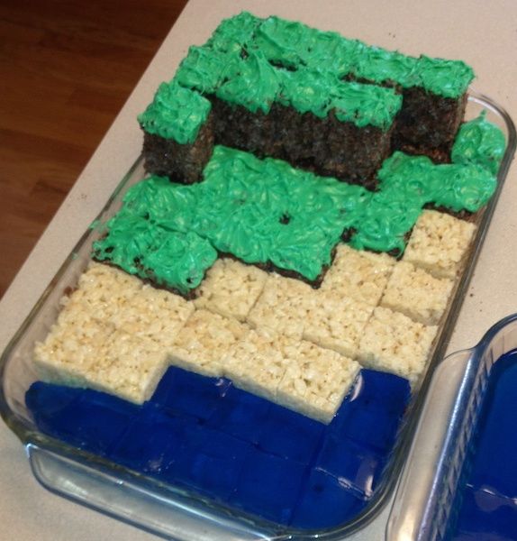 Minecraft Crispie Treats
