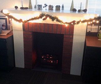 Cardboard Fireplace 