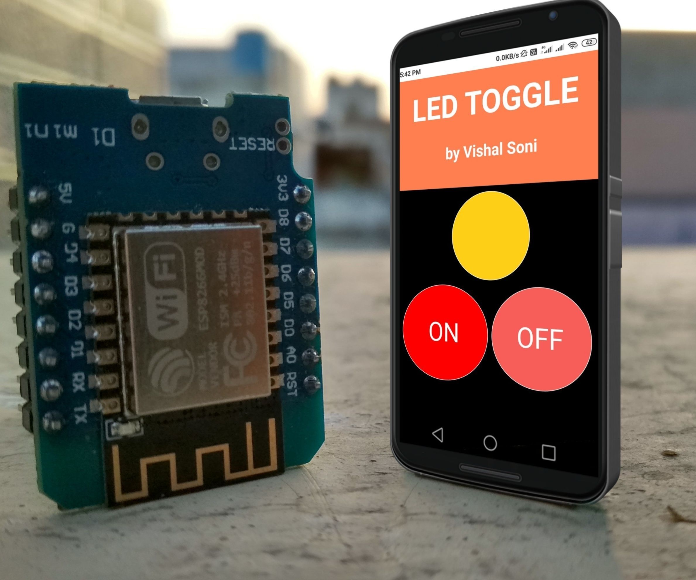 Control Led Via Browser || Nodemcu Mini D1 R1 || HTML || CSS || Wemos D1 R1
