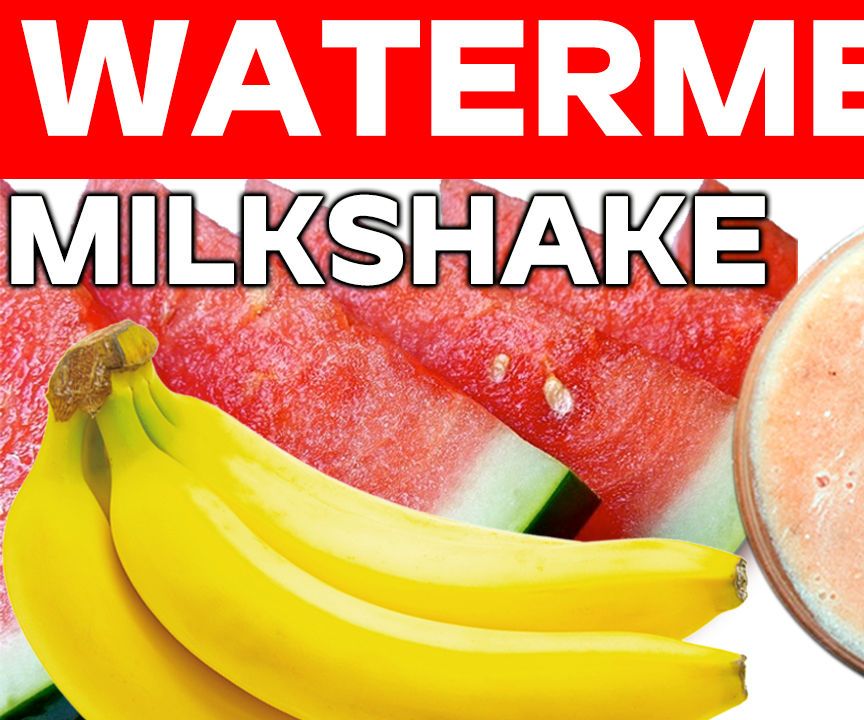 Fresh Fruit Juice || How to Prepare Watermelon Milkshake With Banana?? 