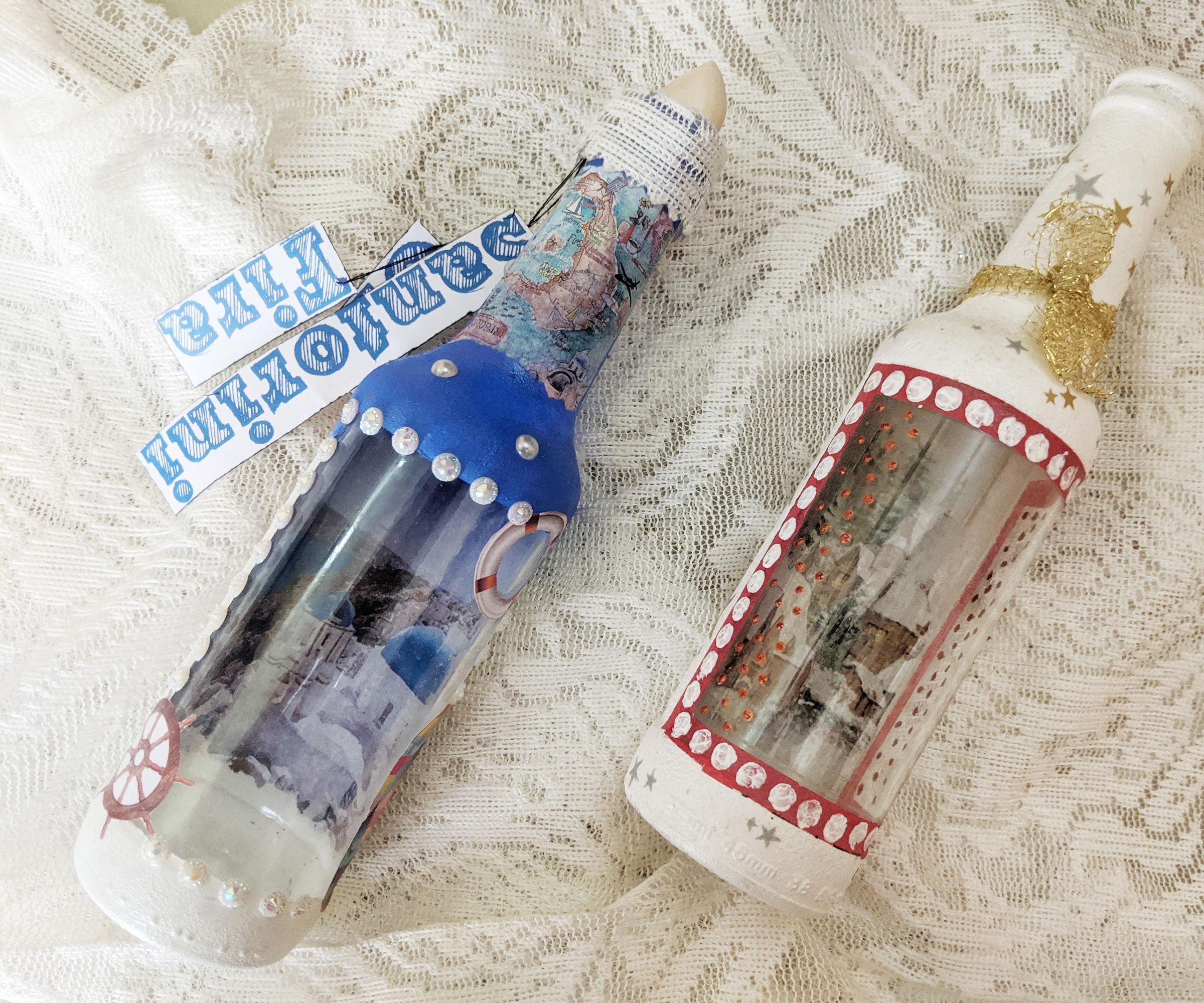 Reverse Decoupage with Mix Media