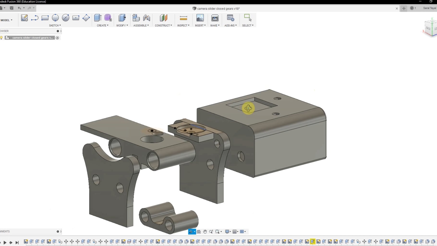 Object Tracking Camera Slider With Rotational Axis. 3D Printed & Built ...