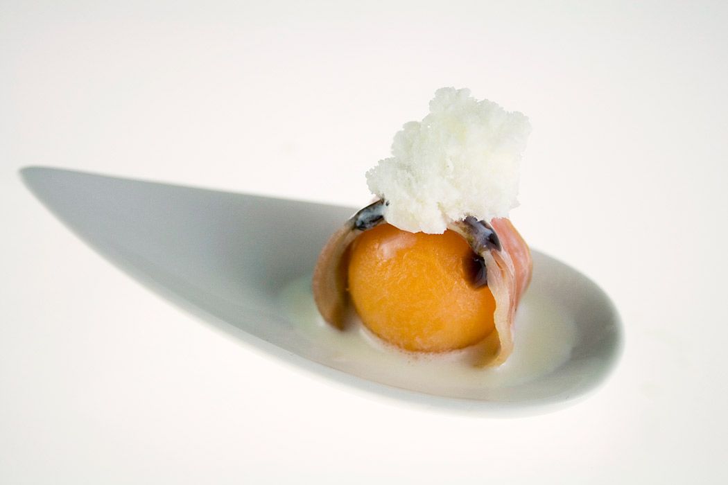 Molecular Gastronomy - Frozen Parmesan Foam