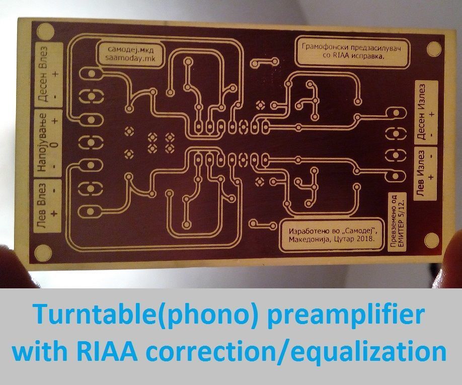 Turntable(phono) Preamp With RIAA Correction