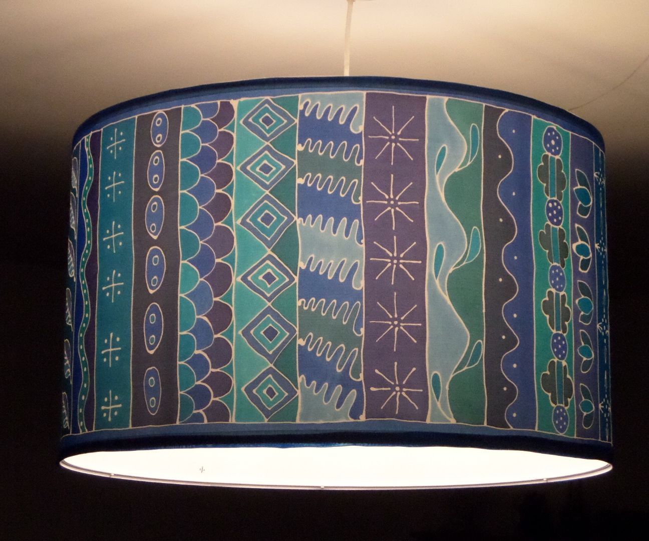 Wax Resist Ikea Lampshade  