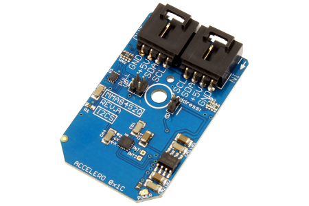 Raspberry Pi MMA8452Q 3-Axis 12-bit/8-bit Digital Accelerometer Python ...