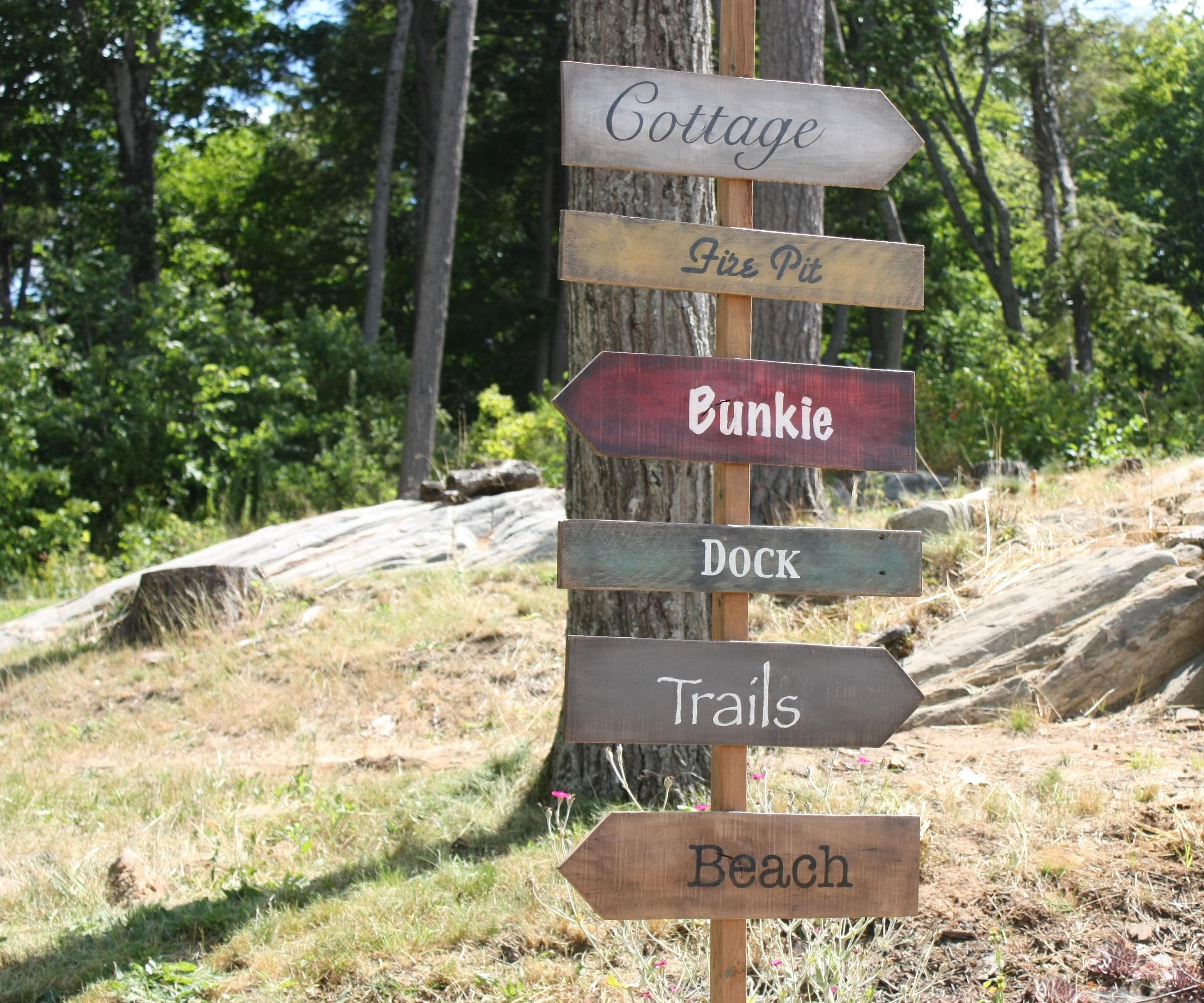 Recycled Pallet Cottage Signs