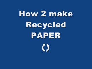 How to Recycle Used Paper (homemade Letter Paper)