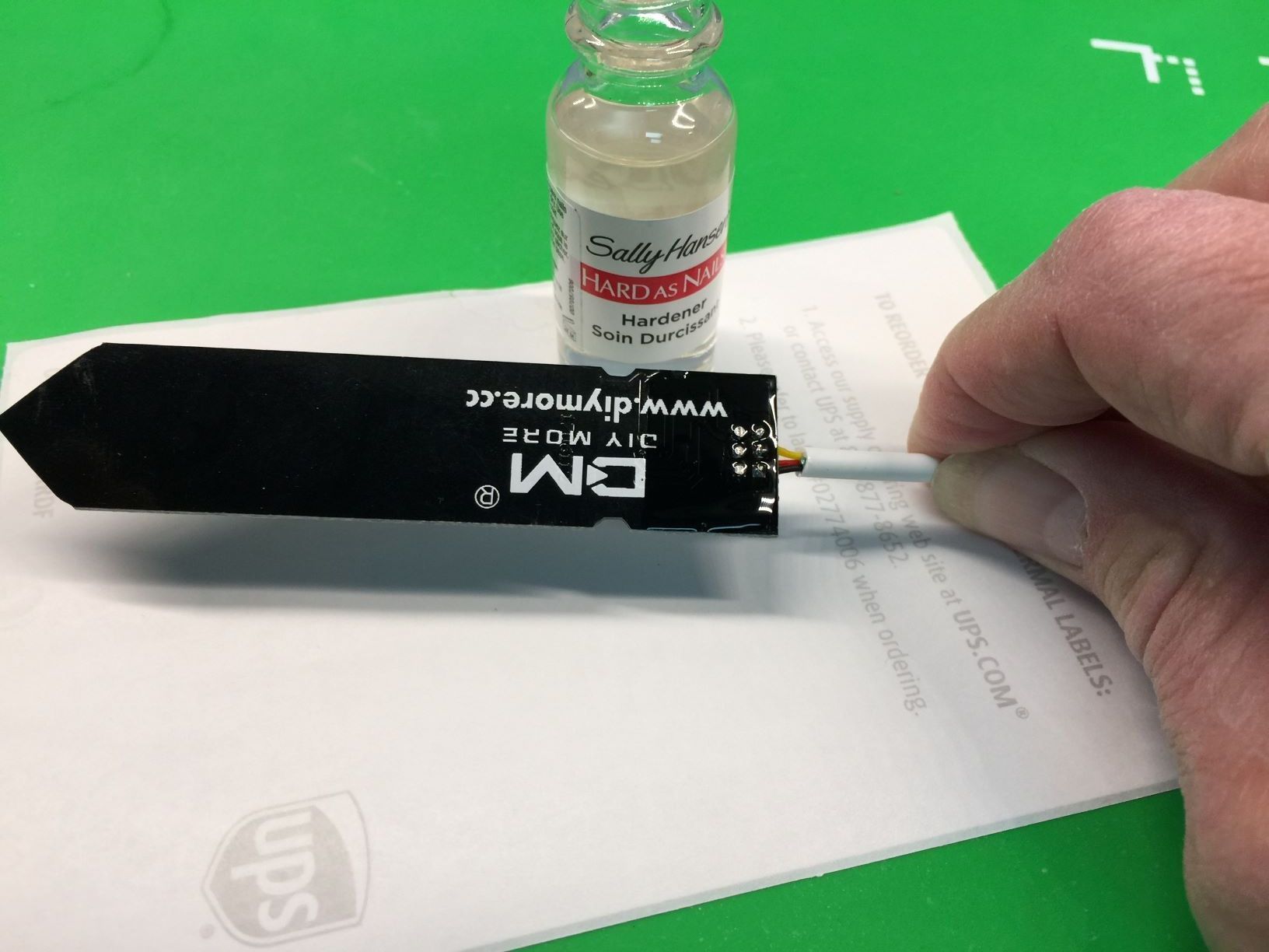Apply Lacquer (nail Polish) to Exposed Circuits