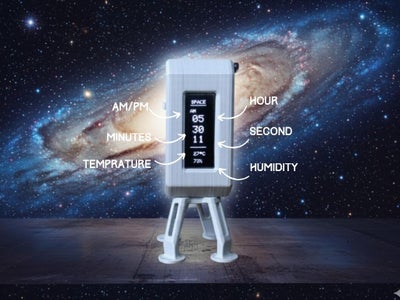 OrbitClock – a Tiny Space-Inspired IoT Environment Clock