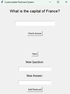 Customizable Flashcard System Using Python and JSON : 8 Steps ...