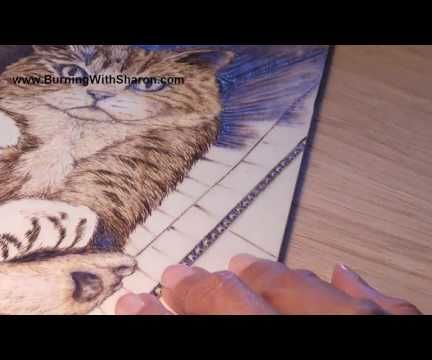 Pyrography: Special Techniques – Corrugated Cardboard Effect