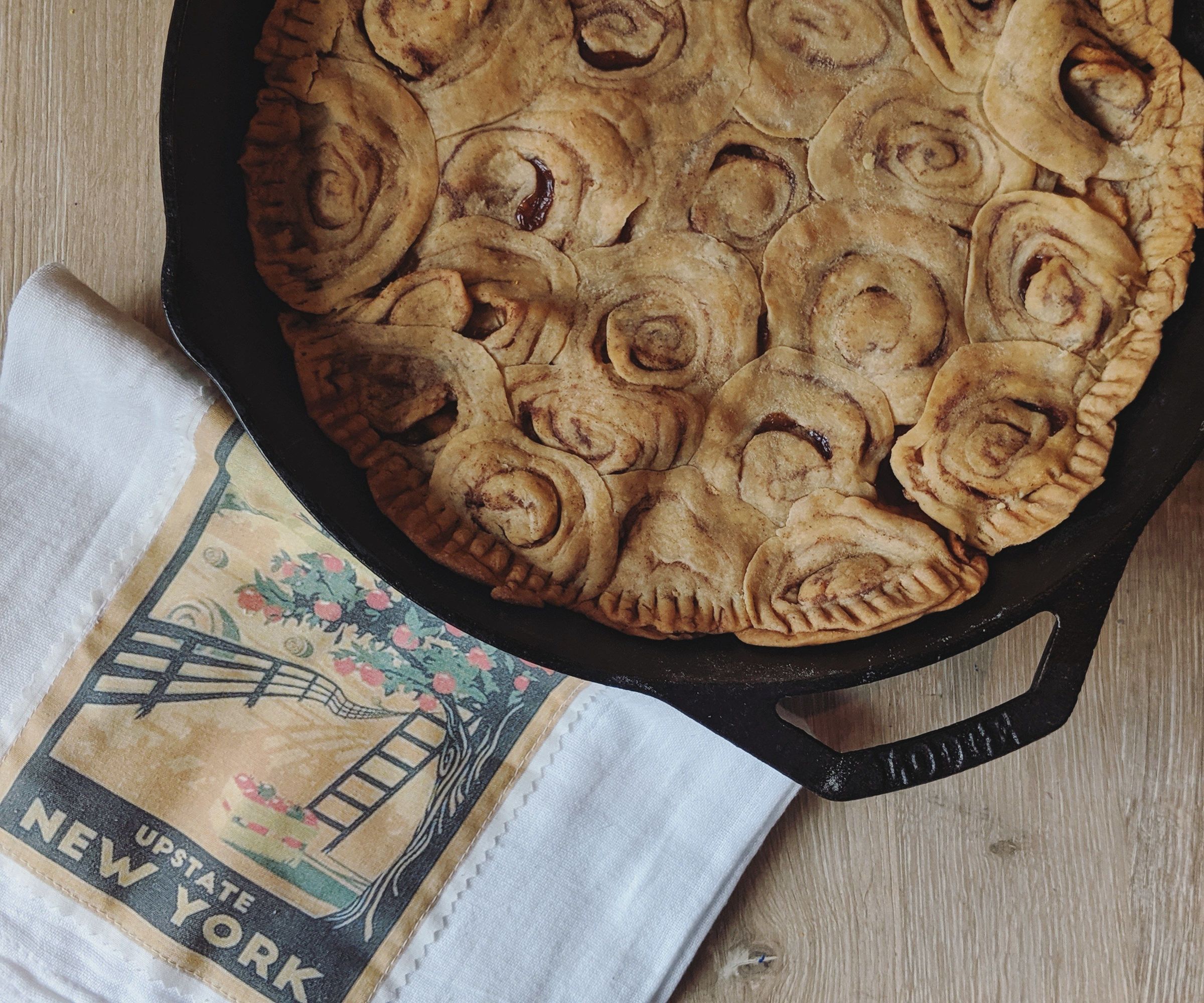 Apple Pie W/ Cinnamon Roll Crust